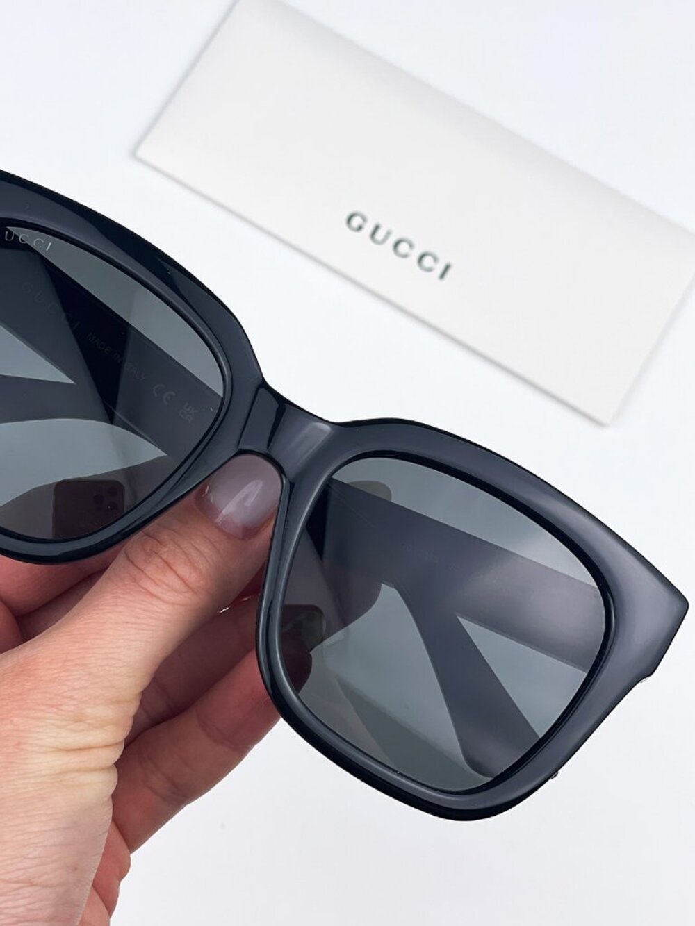 GUCCI GG1338S 001 BLACK SQUARE WOMEN SUNGLASSES